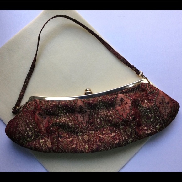 The Mango Tree Silk Brocade Clutch - Picture 2 of 8